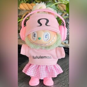 Lululemon Pink and white with Headphones doll not included